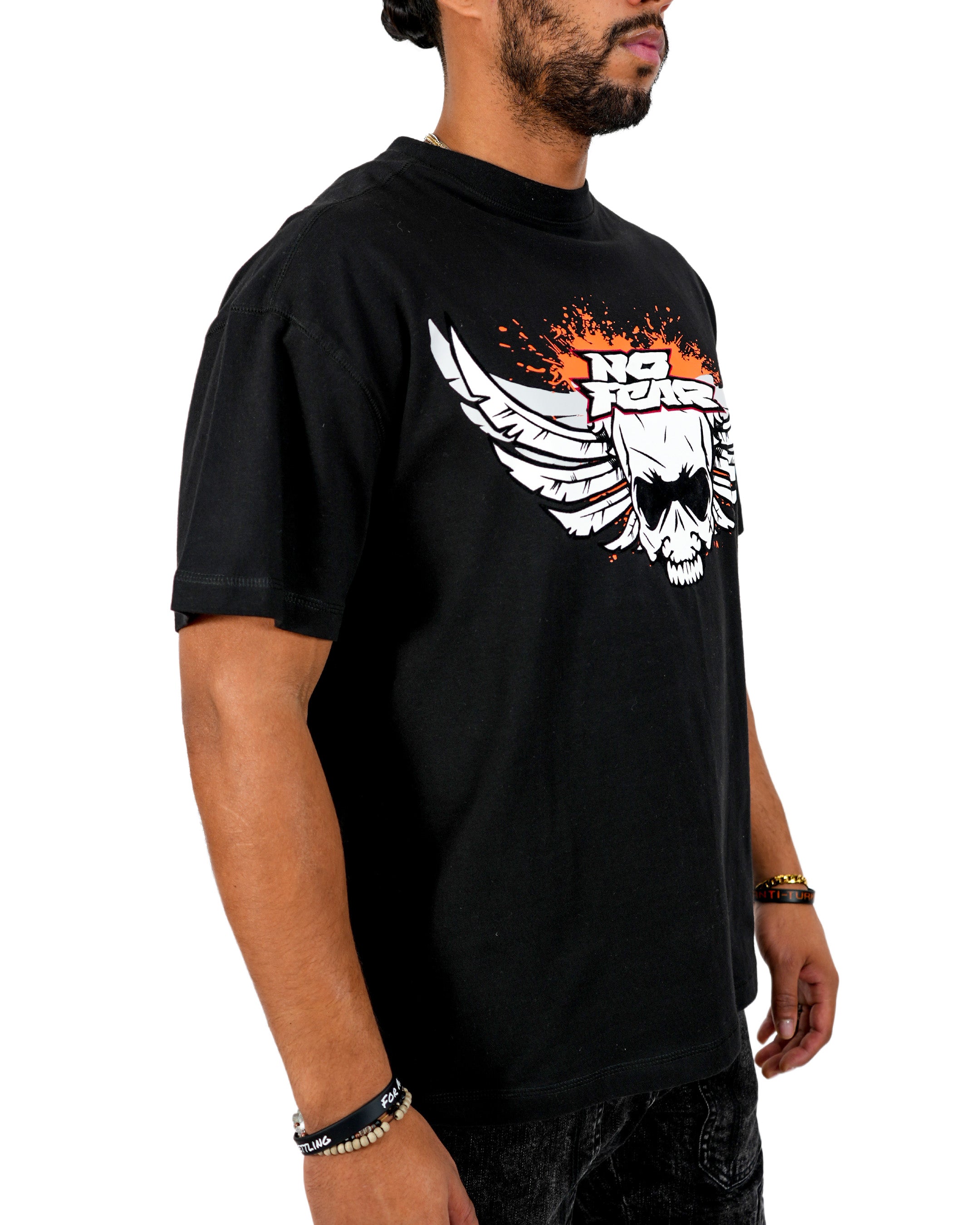 No Fear - Skull Flight camiseta negra