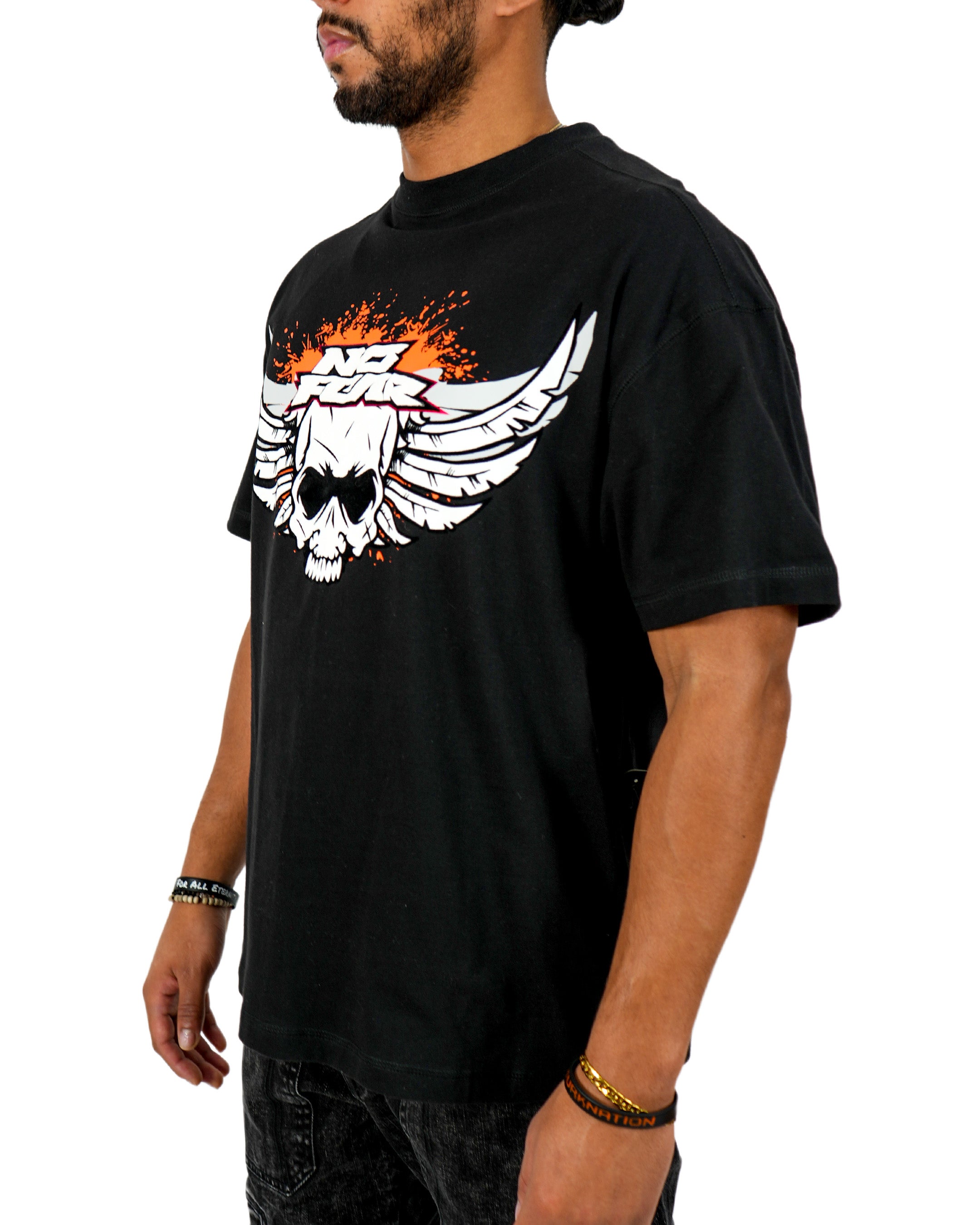 No Fear - Skull Flight camiseta negra