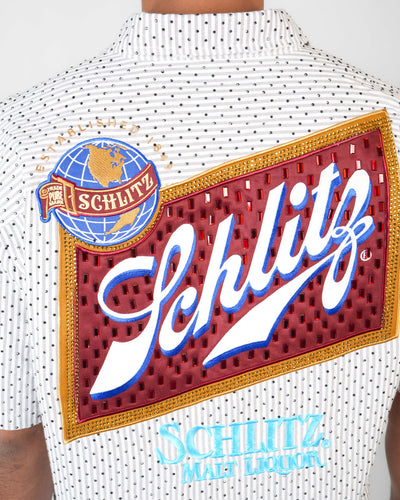 Schlitz Heritage Stripe Mechanic Shirt