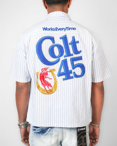 Colt 45 Classic Blue Mechanic Shirt