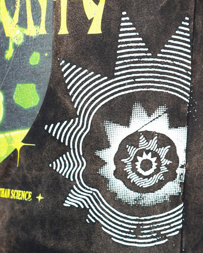 Rick & Morty - Multiverse Acid Black Oversized T-Shirt