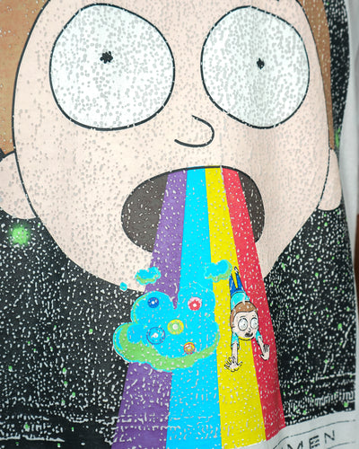 Rick & Morty™ - Rainbow Morty Grey Oversized T-Shirt