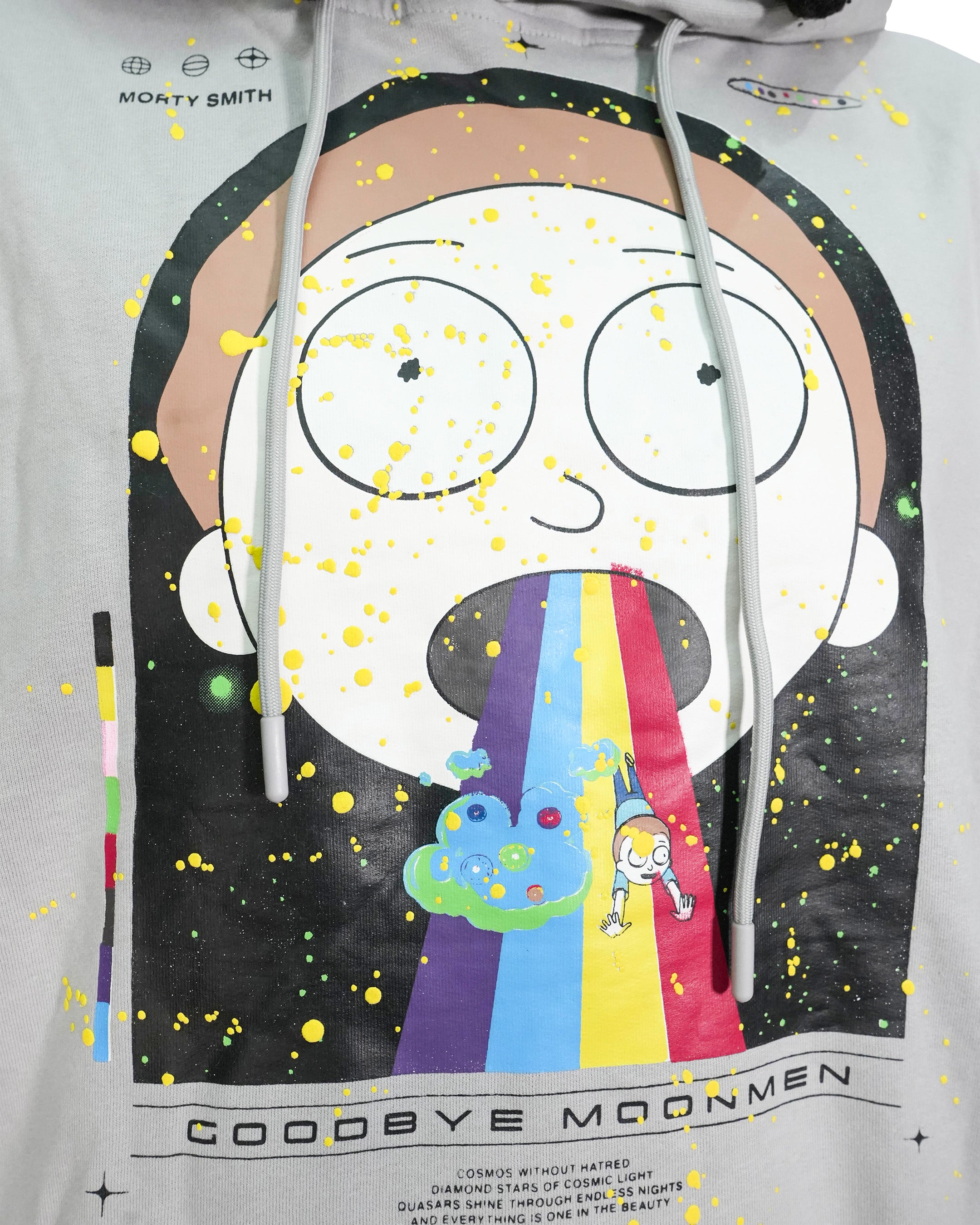 Rick & Morty™ - Rainbow Morty Grey Oversized Heavyweight Hoodie