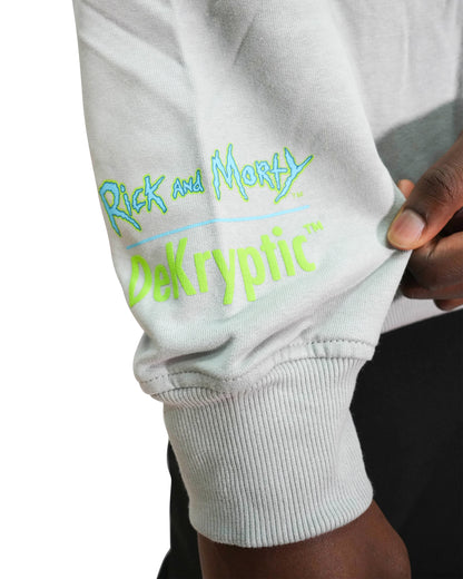 Rick & Morty™ - Rainbow Morty Grey Oversized Heavyweight Hoodie