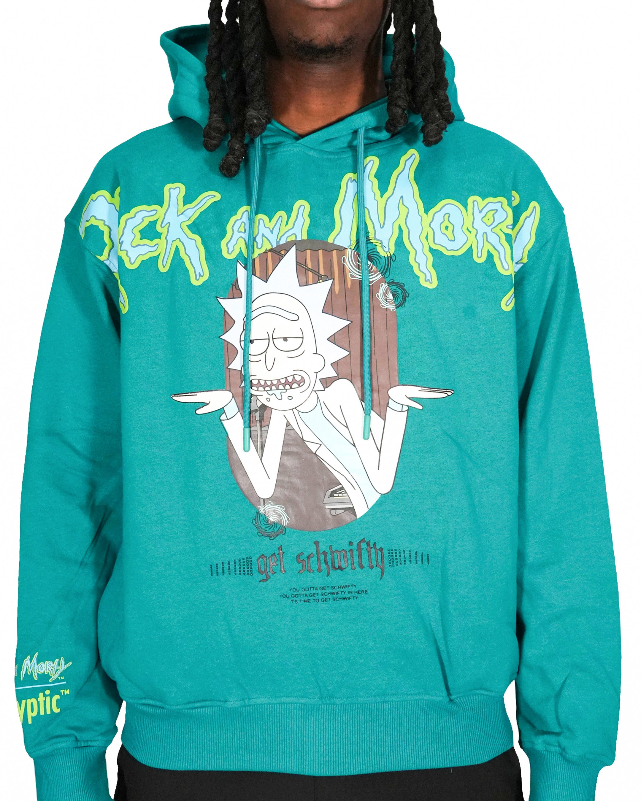 Rick & Morty™ - Rick Schwifty Sea Green Oversized Heavyweight Hoodie