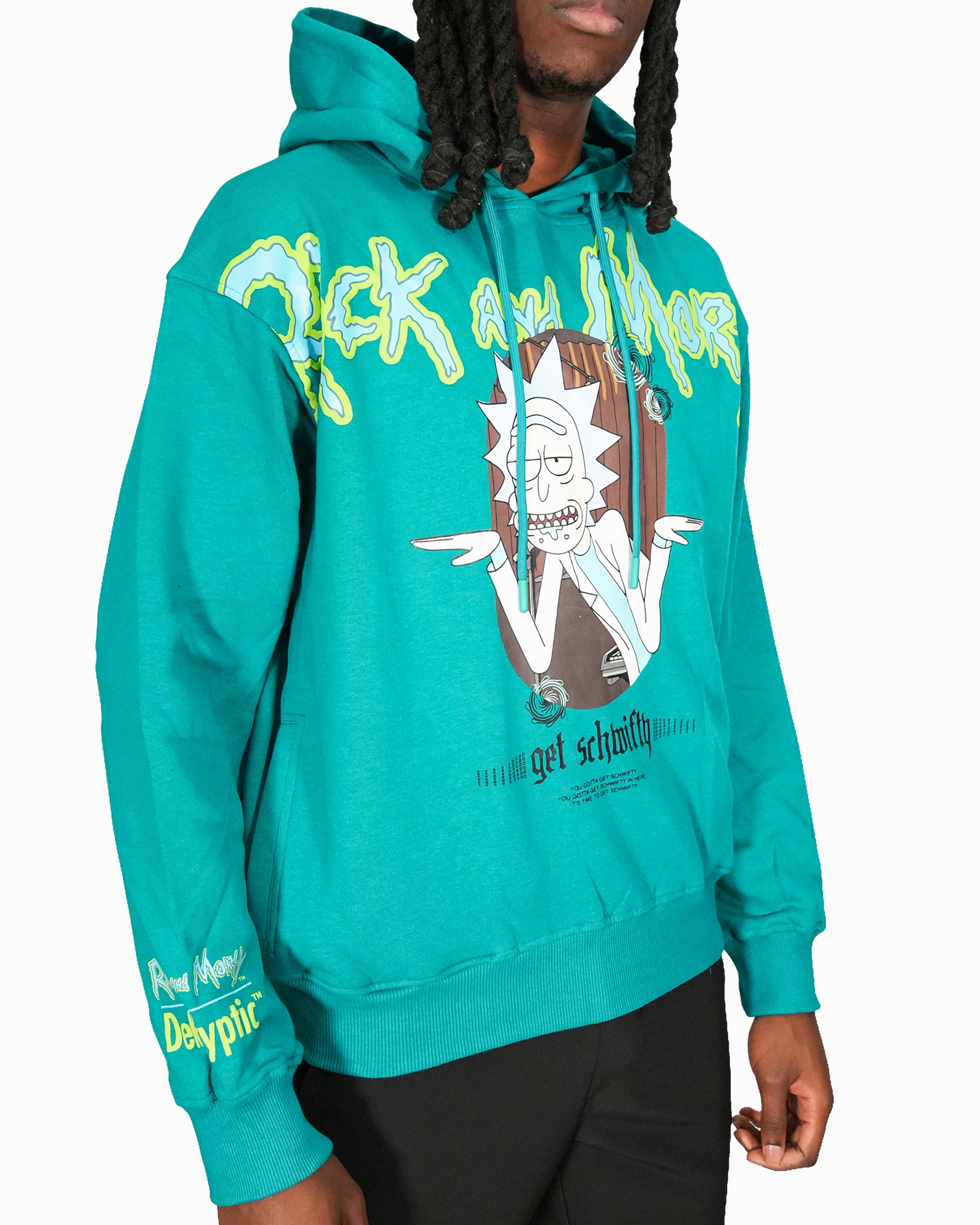 Rick & Morty™ - Rick Schwifty Sea Green Oversized Heavyweight Hoodie