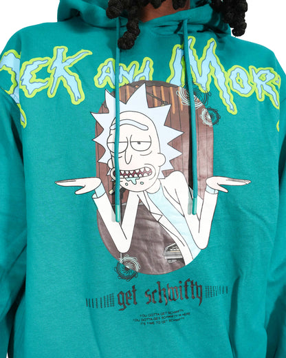 Rick & Morty™ - Rick Schwifty Sea Green Oversized Heavyweight Hoodie