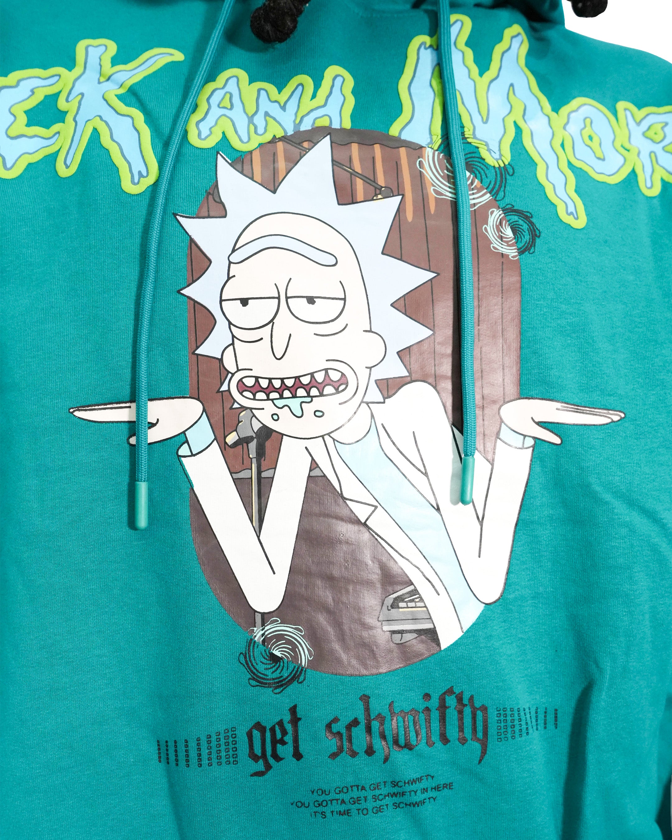 Rick & Morty™ - Rick Schwifty Sea Green Oversized Heavyweight Hoodie