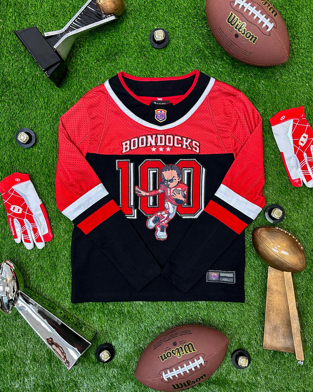 The Boondocks Riley Football Knit Red Jersey