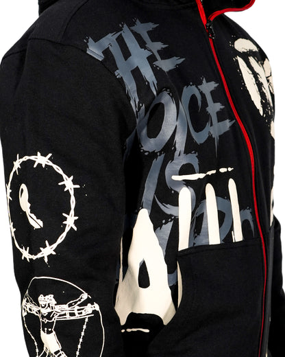 SAW™ - Billy The Puppet Full Zip Black Hoodie