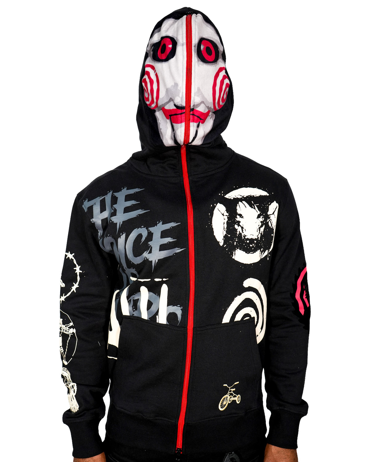SAW™ - Billy The Puppet Full Zip Black Hoodie – de•Kryptic
