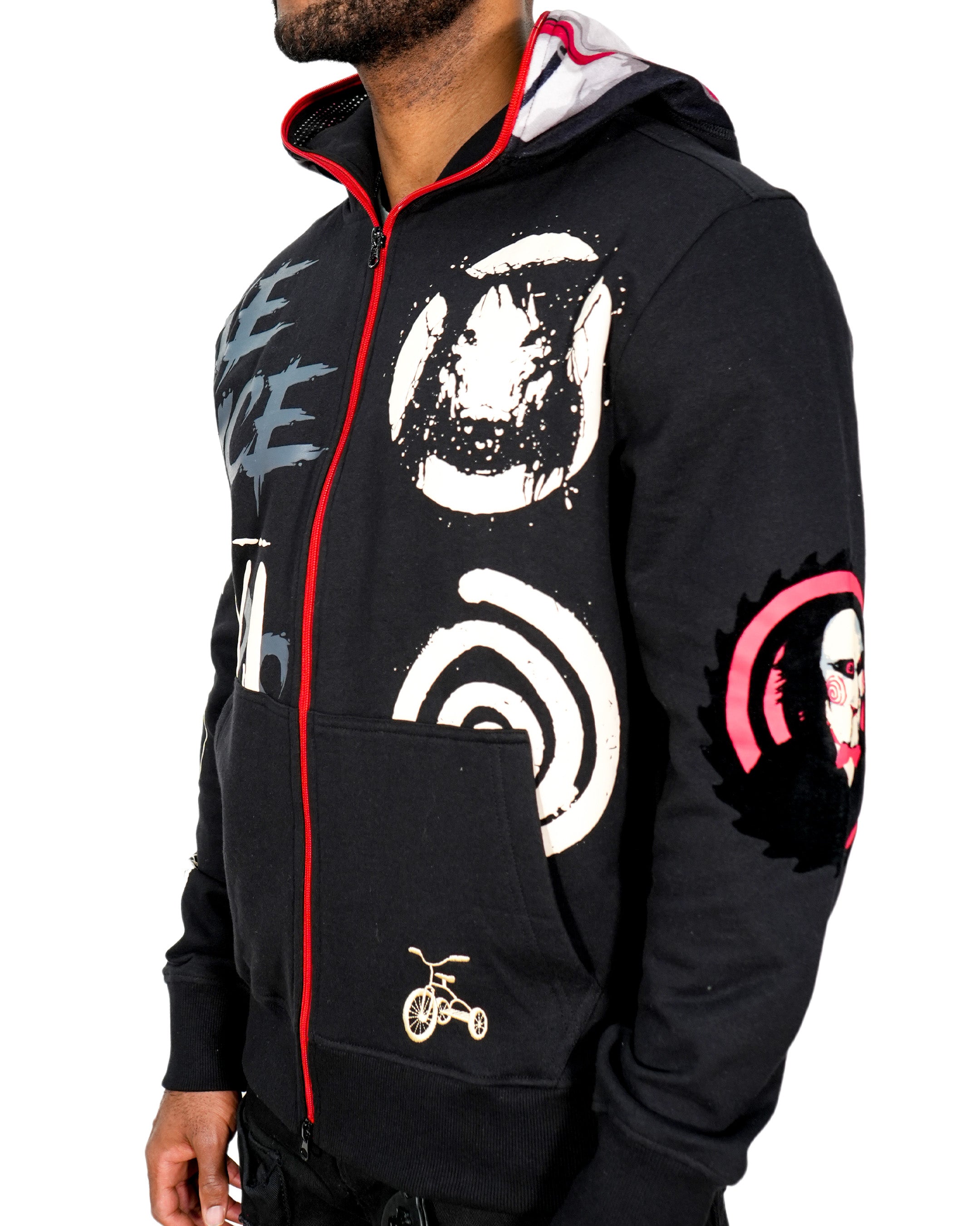 SAW™ - Billy The Puppet Full Zip Black Hoodie