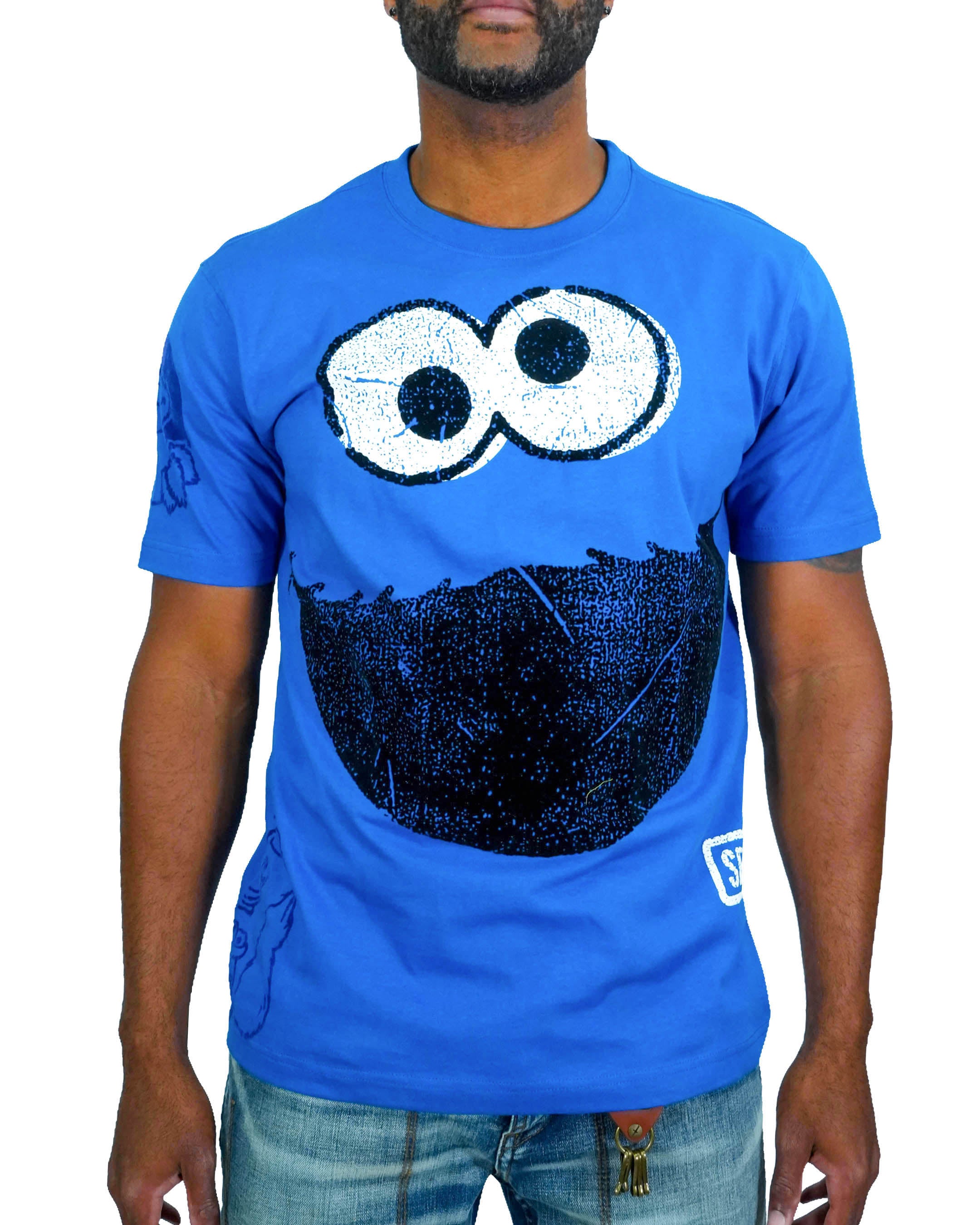 Sesame Street Cookie Monster Blue T Shirt