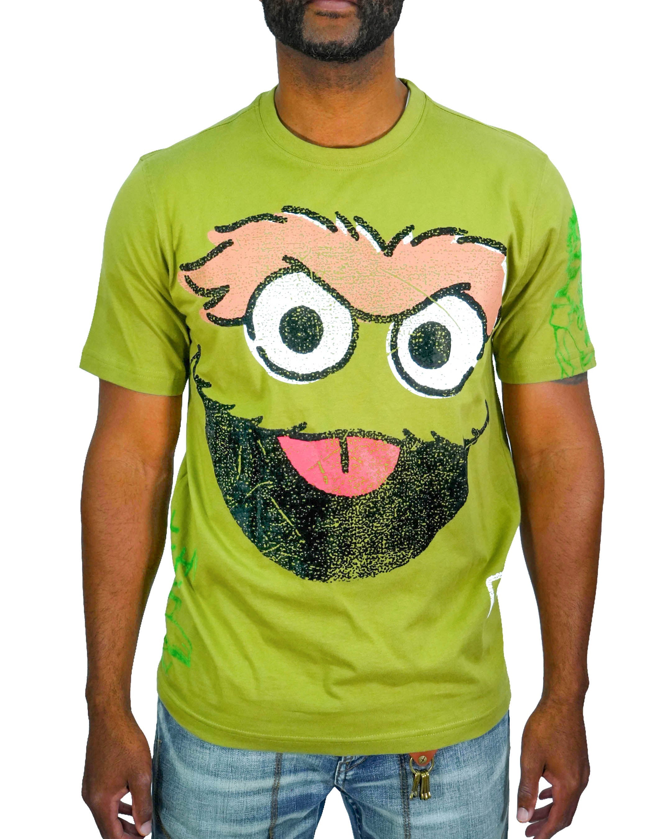 Sesame Street - Oscar The Grouch Green T-Shirt