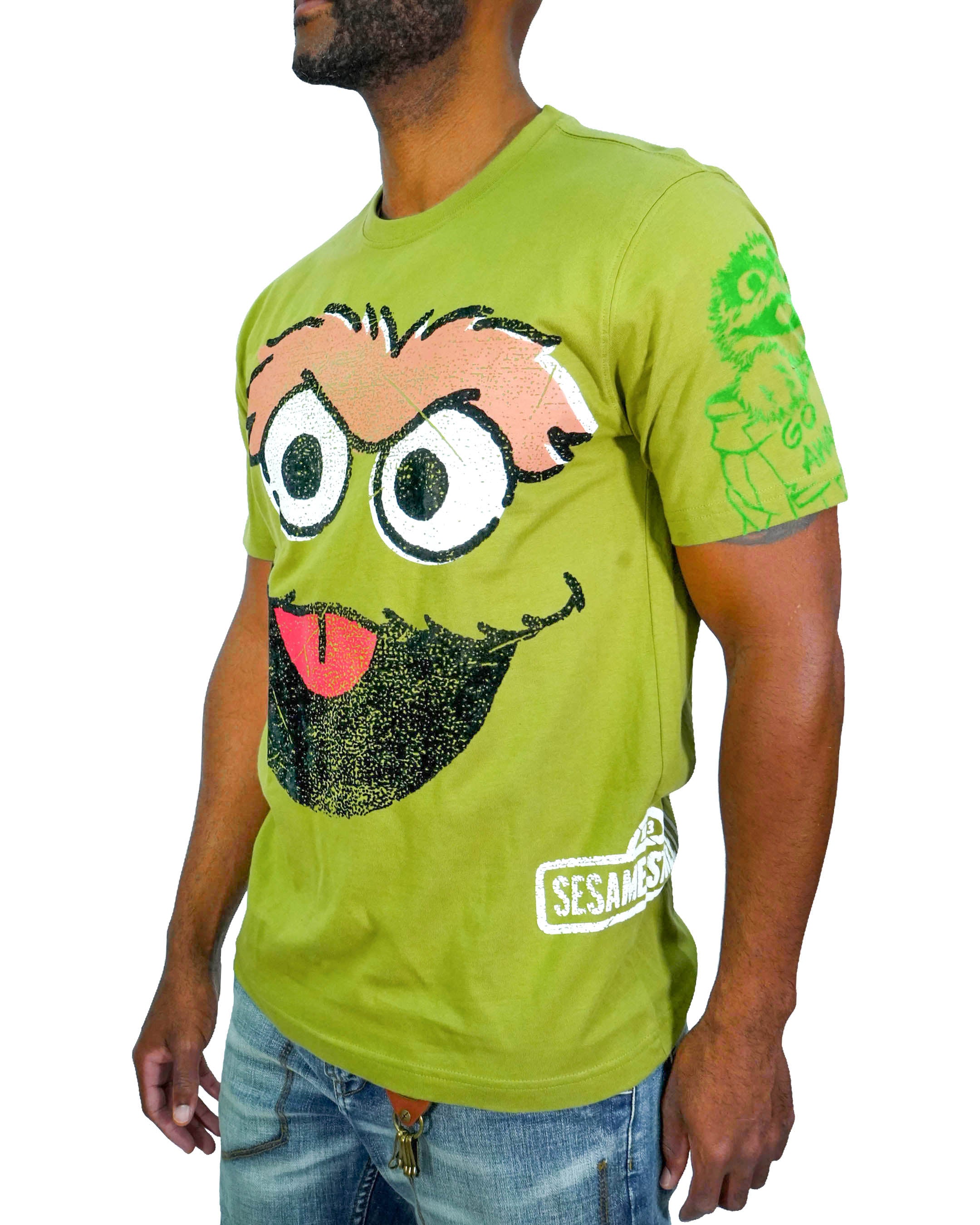 Sesame Street - Oscar The Grouch Green T-Shirt