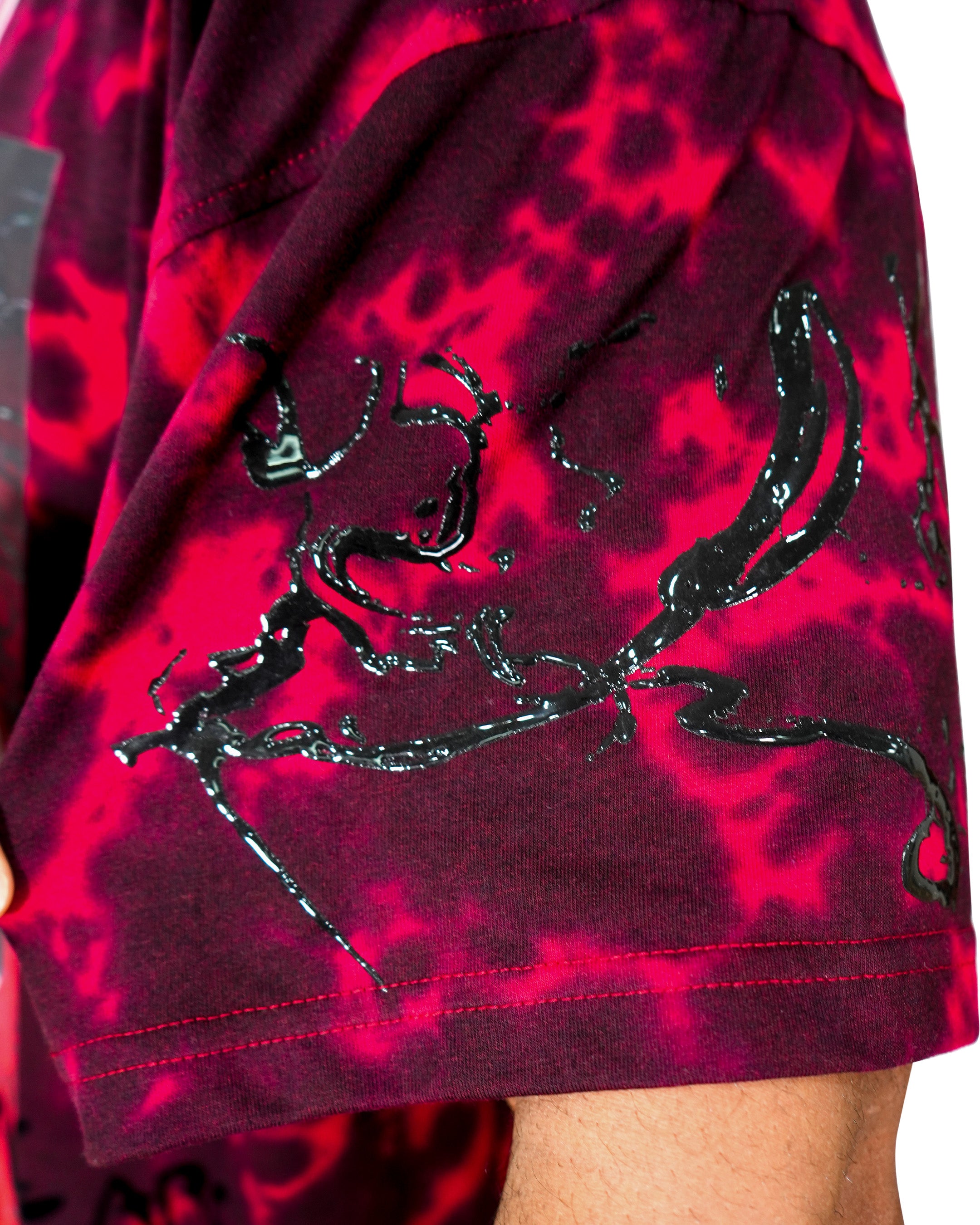 Spider-Man™ - Venomized Spidey Red Acid Wash Oversized T-Shirt