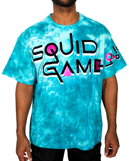 Squid Games - The Prize Pot Oversized Blue T-Shirt