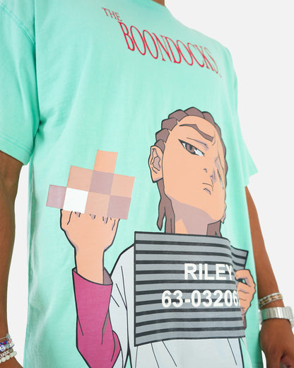 The Boondocks No Apologies Mint Green Wash T-Shirt