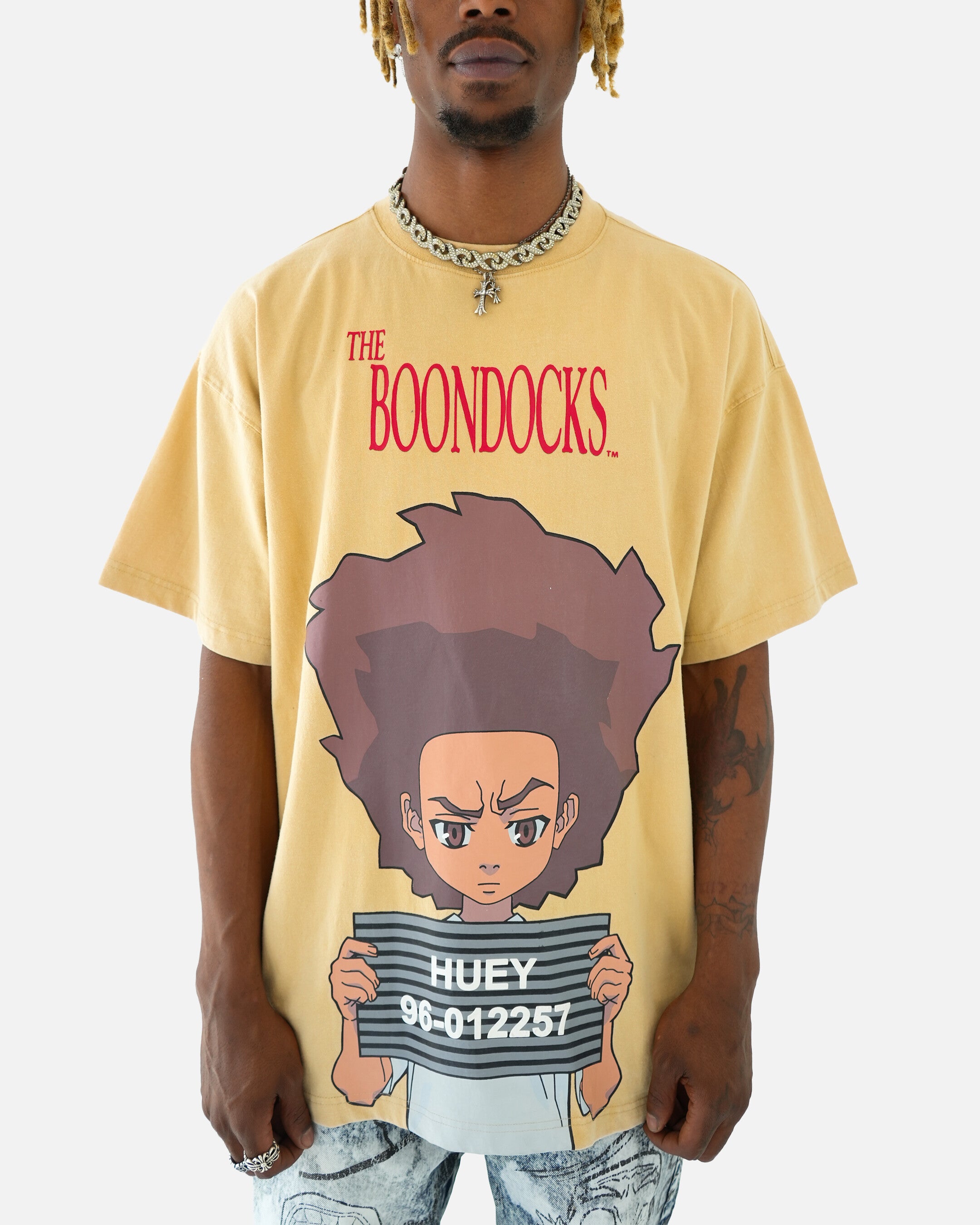 The Boondocks Revolutionary Arrest Tan Stone Wash T-Shirt