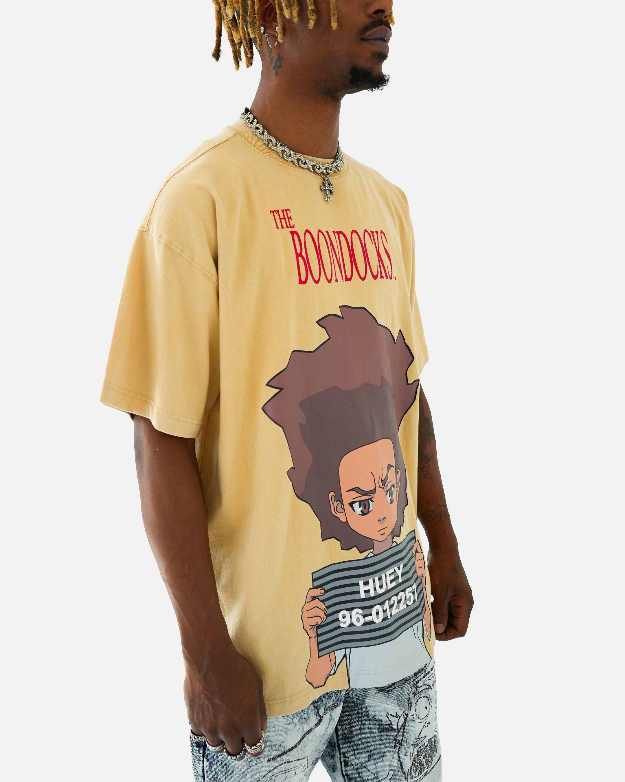 The Boondocks Revolutionary Arrest Tan Stone Wash T-Shirt