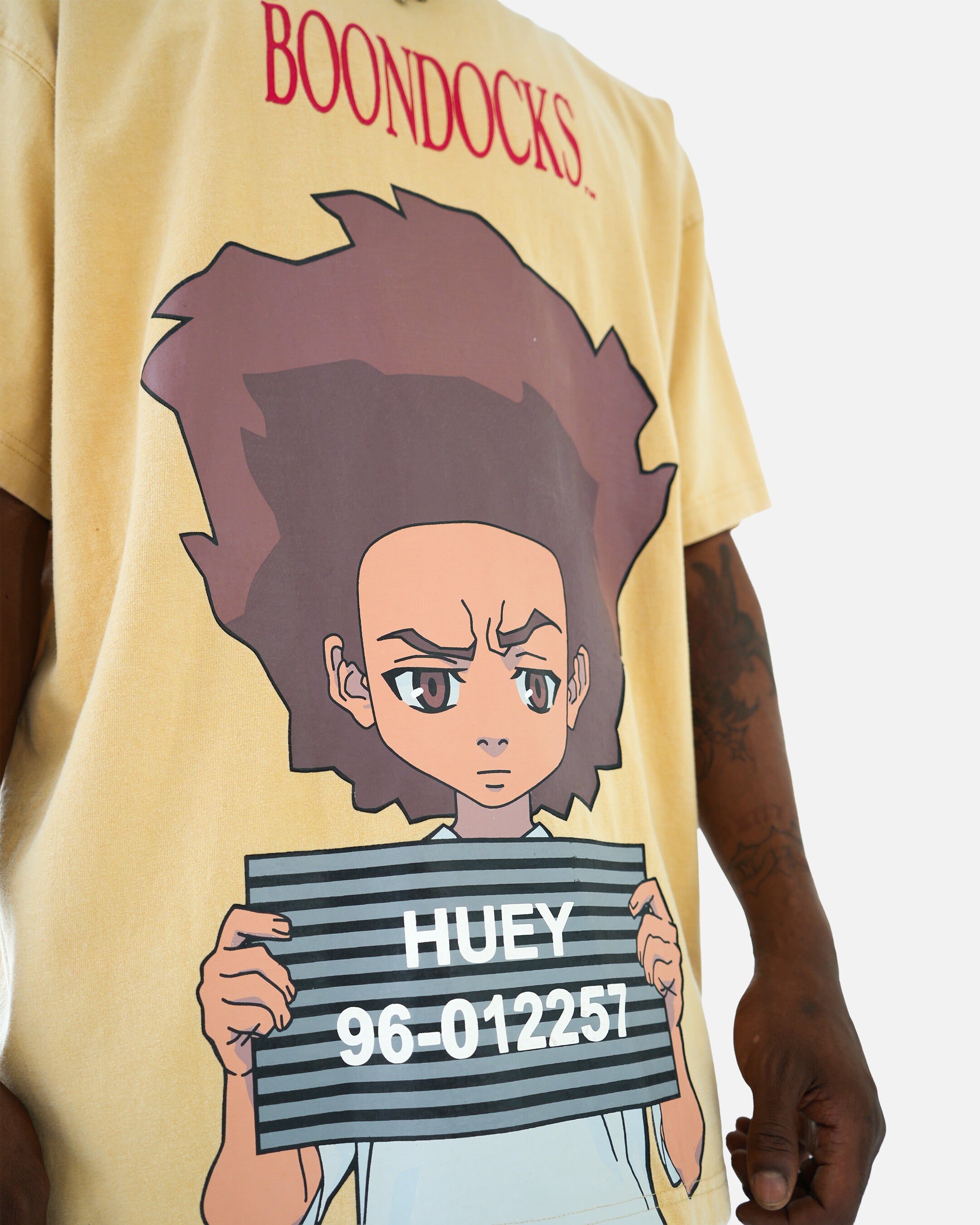 The Boondocks Revolutionary Arrest Tan Stone Wash T-Shirt