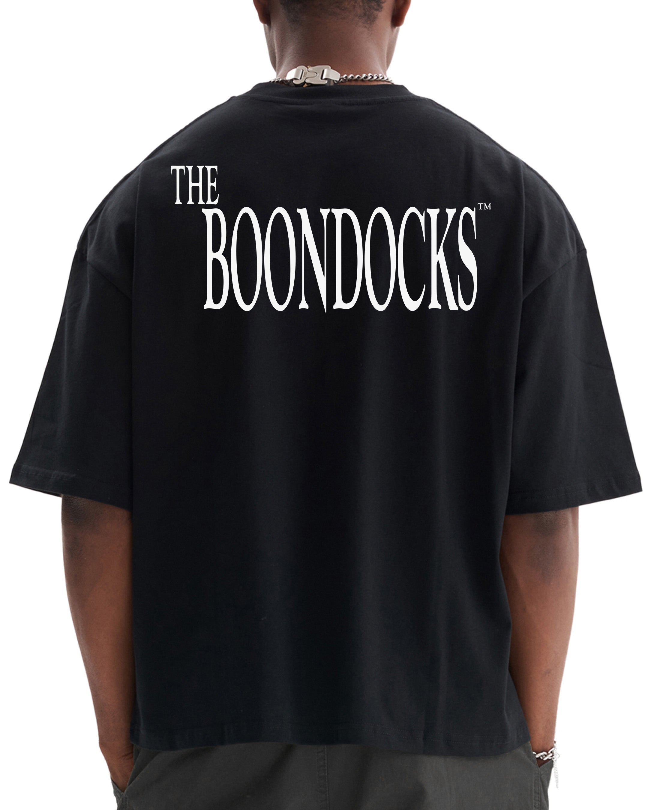 The Boondocks Straight Outta Woodcrest Cropped Black T-Shirt