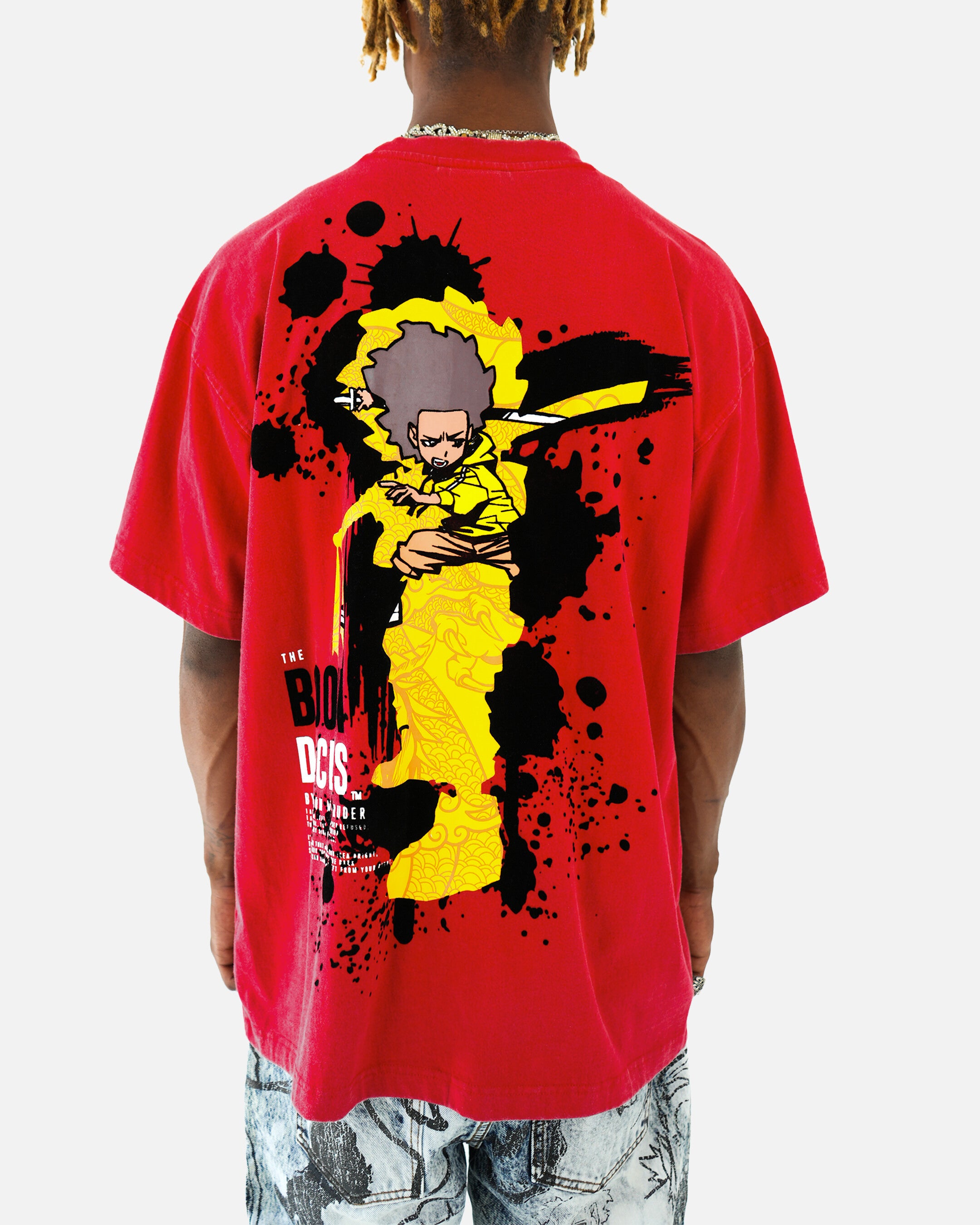 The Boondocks Sword Of Woodcrest Red Stone Wash T-Shirt
