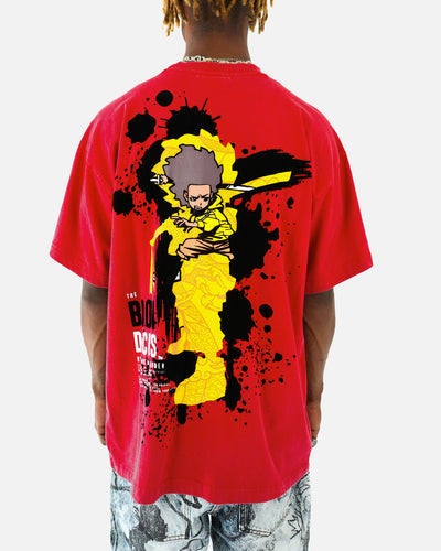 The Boondocks Sword Of Woodcrest Red Stone Wash T-Shirt