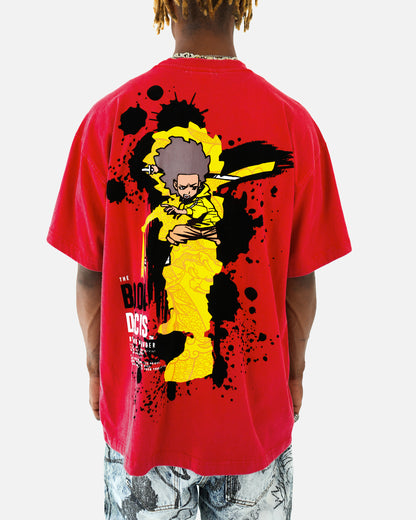 The Boondocks Sword Of Woodcrest Red Stone Wash T-Shirt