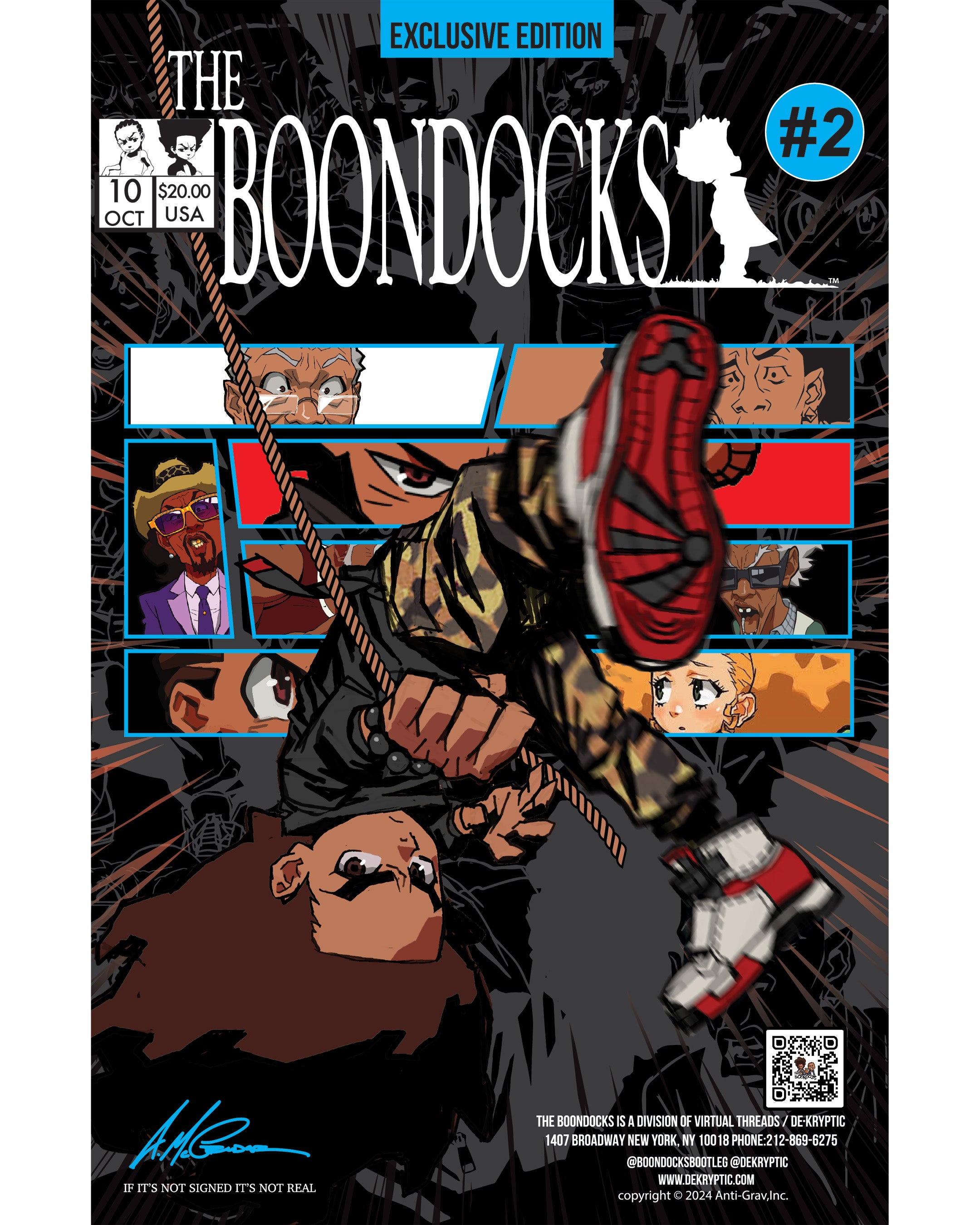 deKryptic x The Boondocks - Libro de apariencia artística coleccionable - Portada Huey