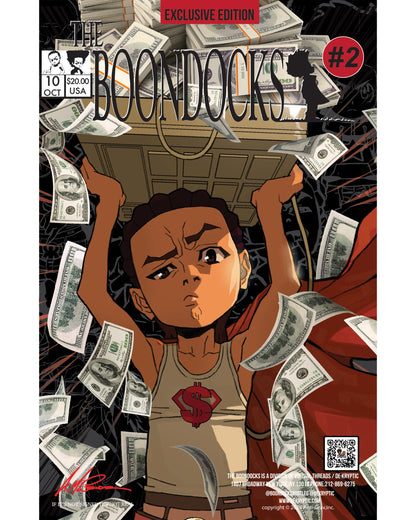 deKryptic x The Boondocks - Libro de apariencia artística coleccionable - Portada Huey