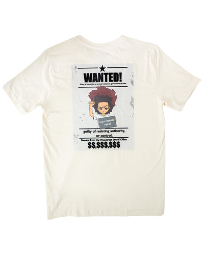 The Boondocks - Huey Wanted Tan T-Shirt