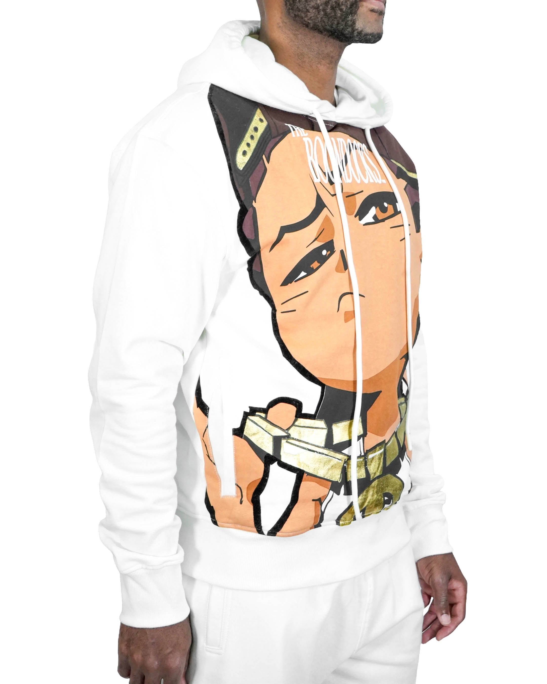 The Boondocks Riley Big Face White Hoodie