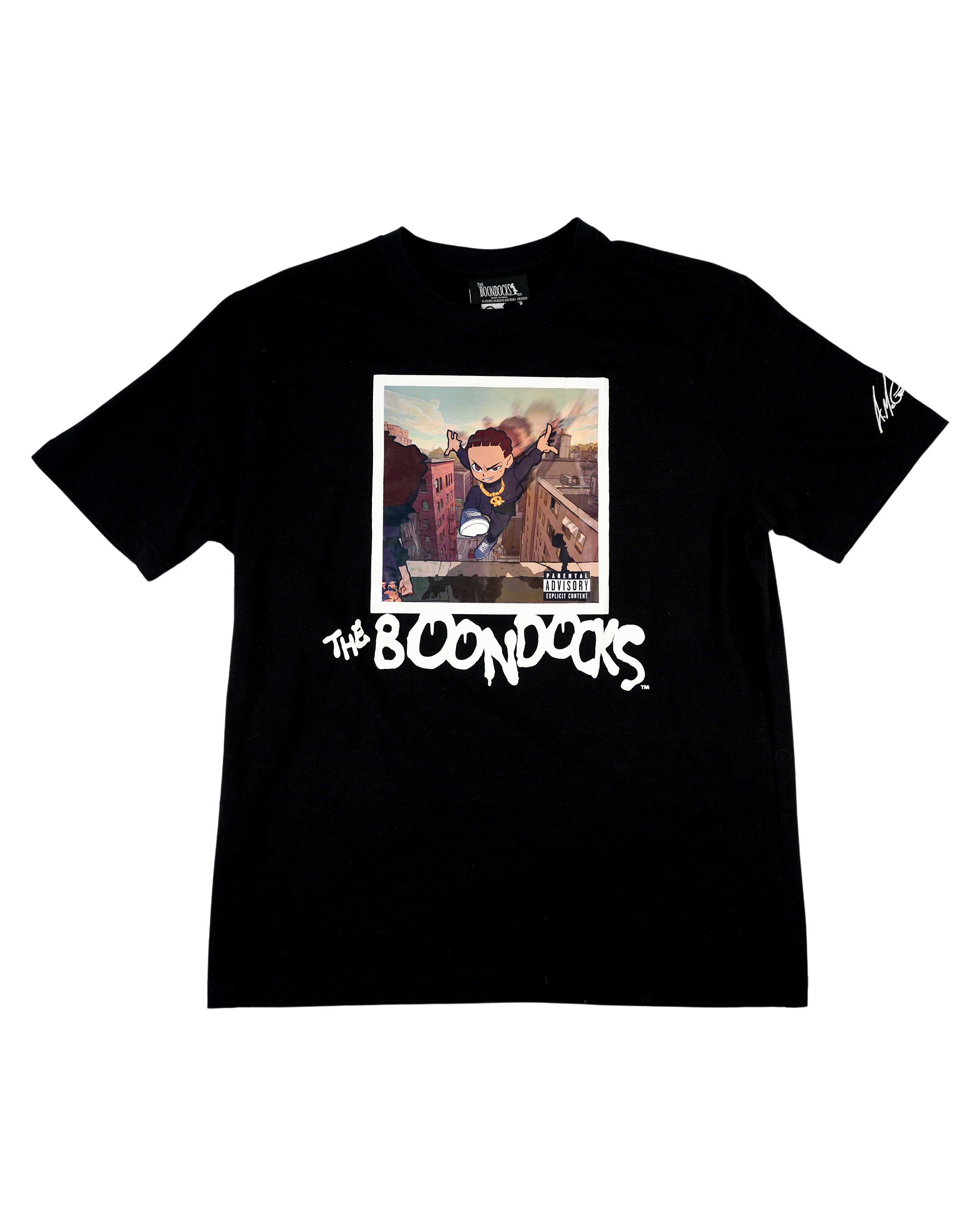 The Boondocks - Riley Flip Black T-Shirt