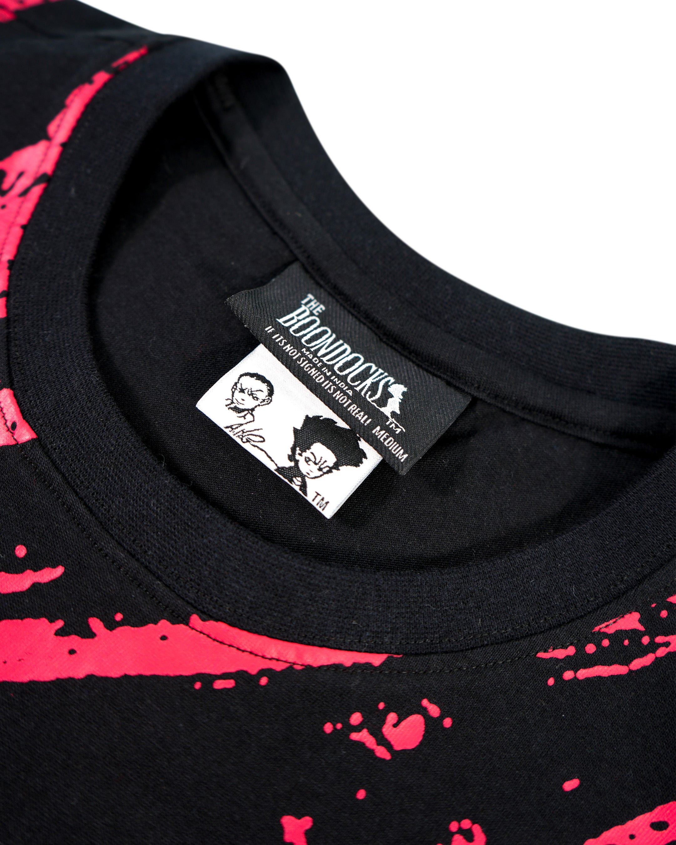 The Boondocks - Riley Skate Flames Black T-Shirt