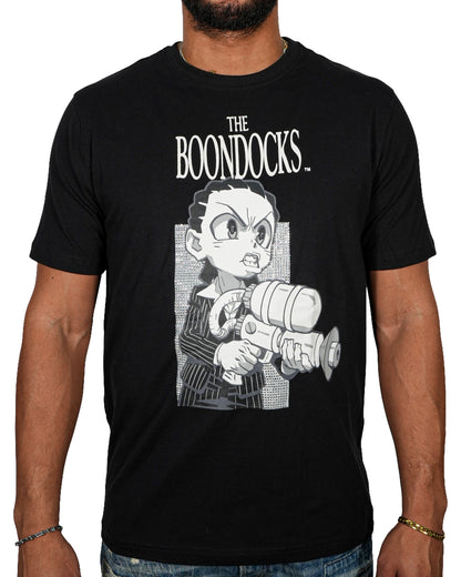 The Boondocks - Riley Say Hello camiseta negra con diamantes de imitación