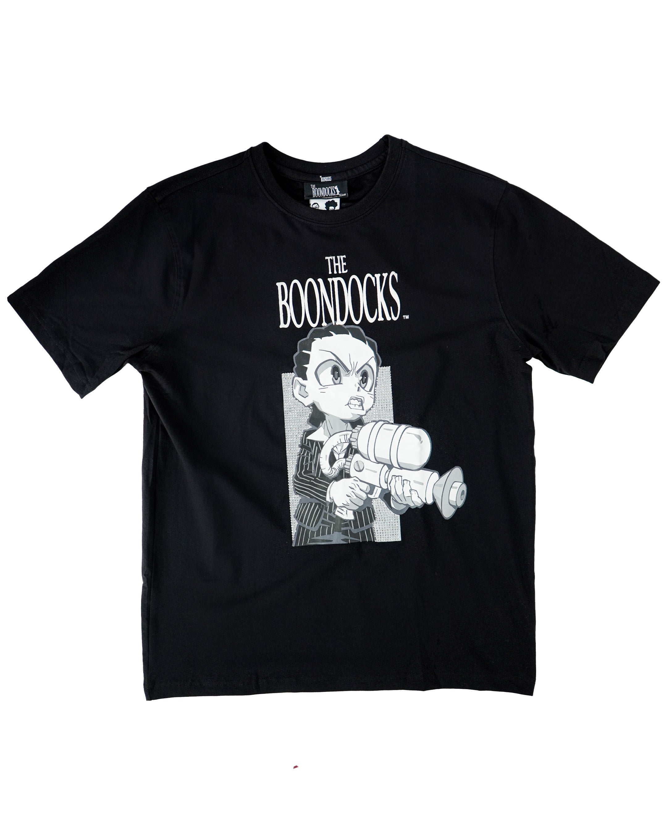 The Boondocks - Riley Say Hello Rhinestoned Black T-Shirt