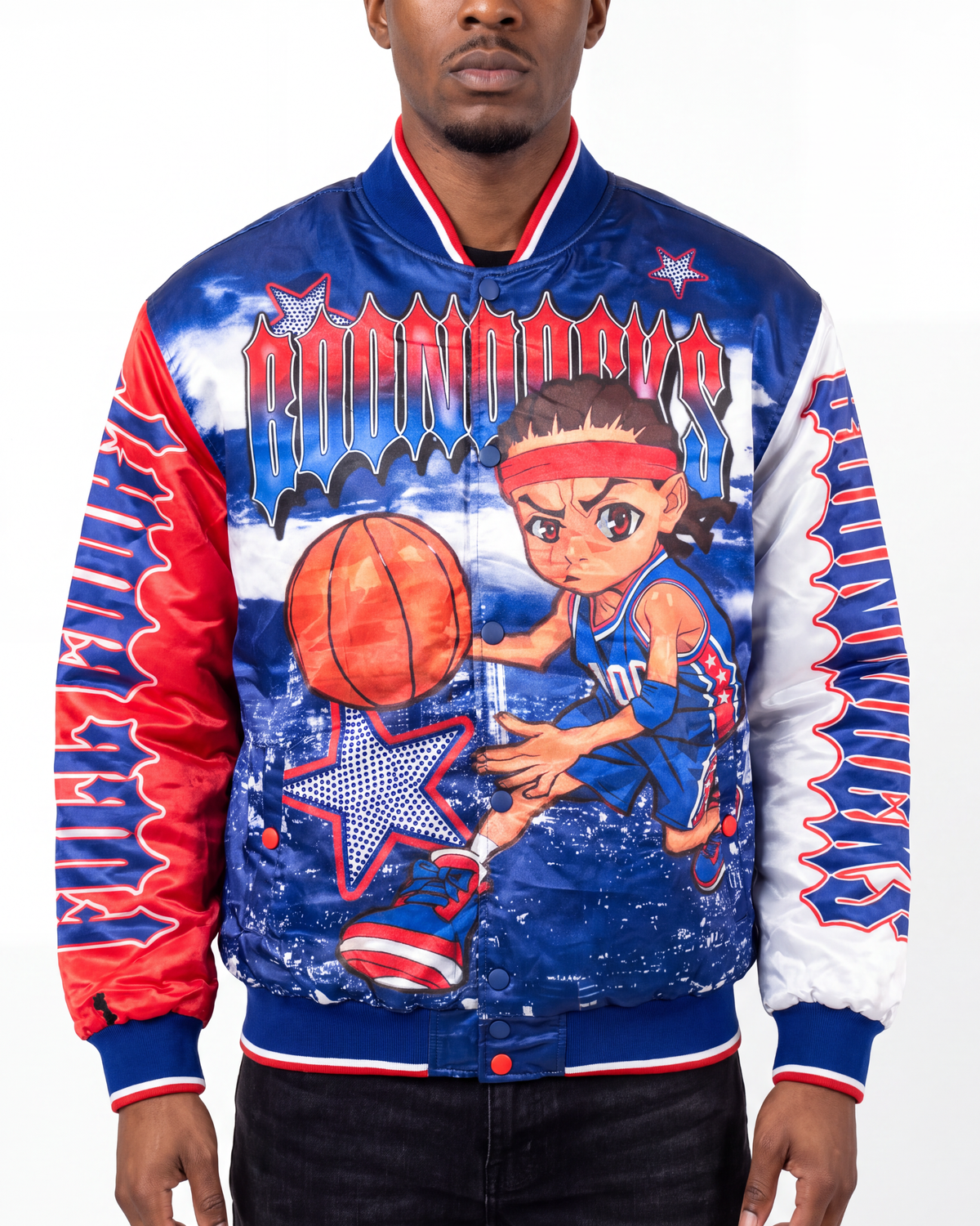 The Boondocks Riley “Full Court Pressure” Varsity Jacket