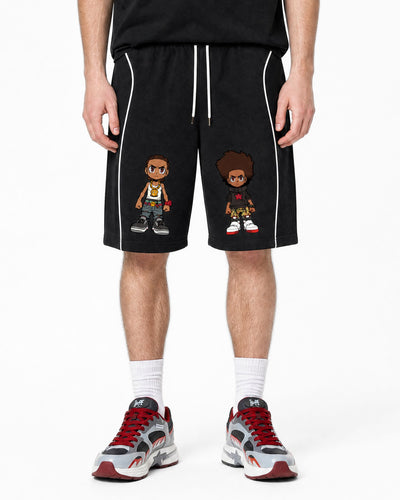 The Boondocks Huey & Riley Core Drawstring Shorts