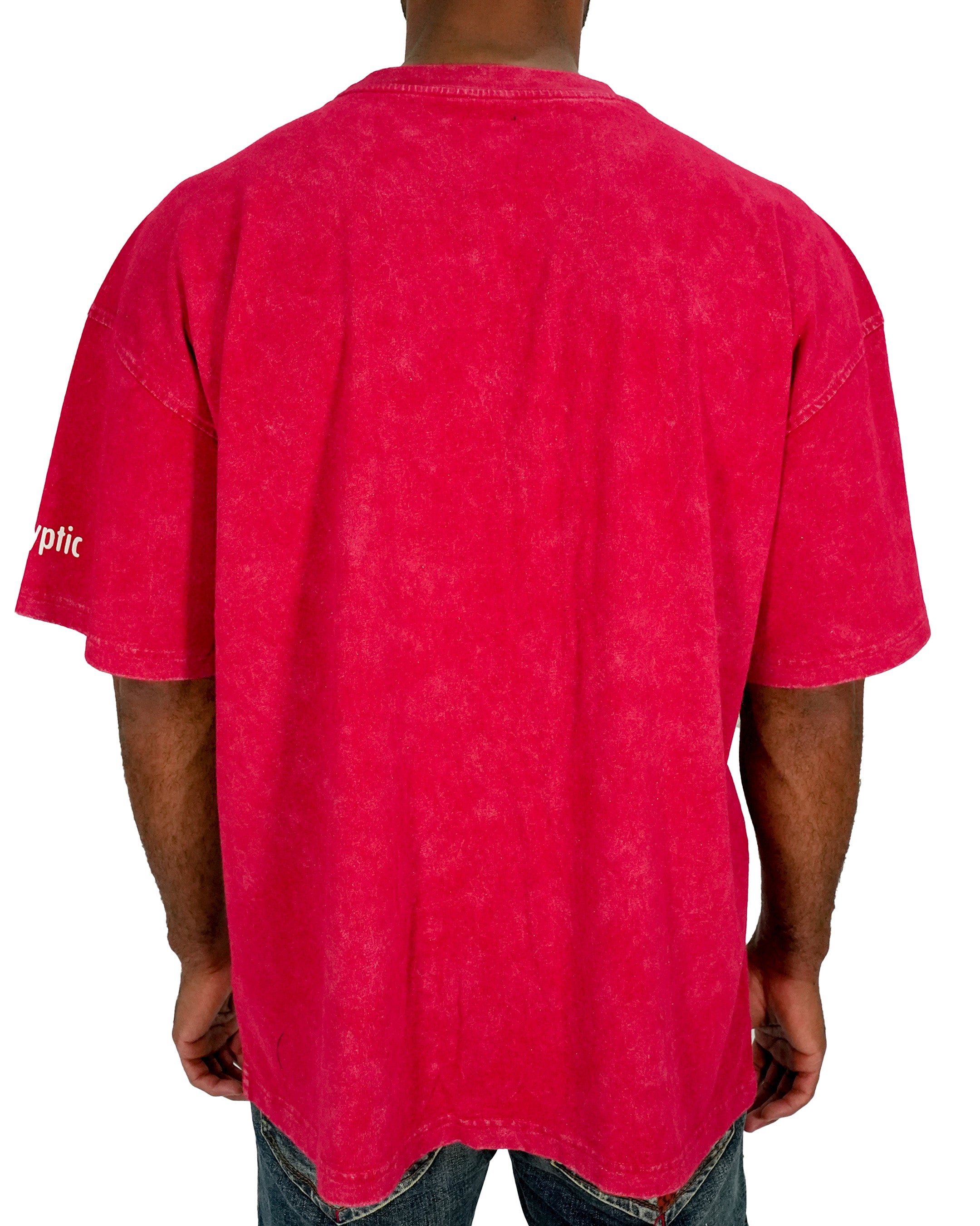 Venom™ - Hyper Venom Red Acid Wash Oversized T-Shirt