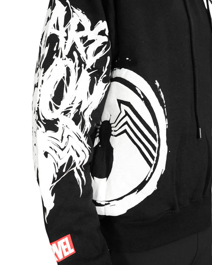 Venom™ - Lethal Protector Black Oversized Heavyweight Hoodie