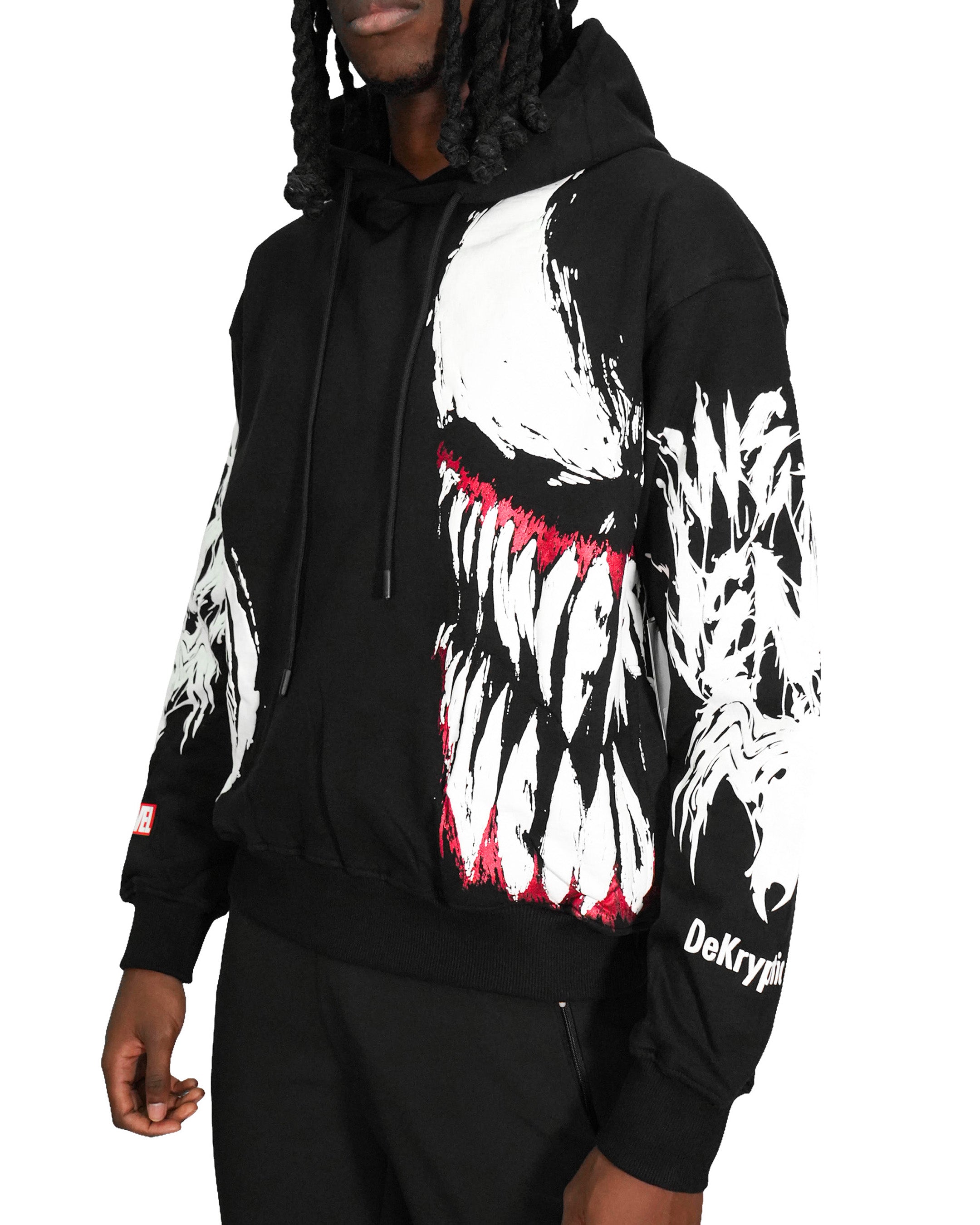 Venom™ - Lethal Protector Black Oversized Heavyweight Hoodie