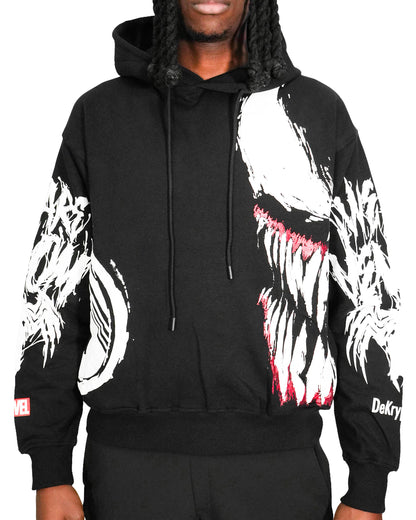 Venom™ - Lethal Protector Black Oversized Heavyweight Hoodie