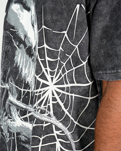 Venom™ - Symbiote Takeover Ash Acid Wash Oversized T-Shirt