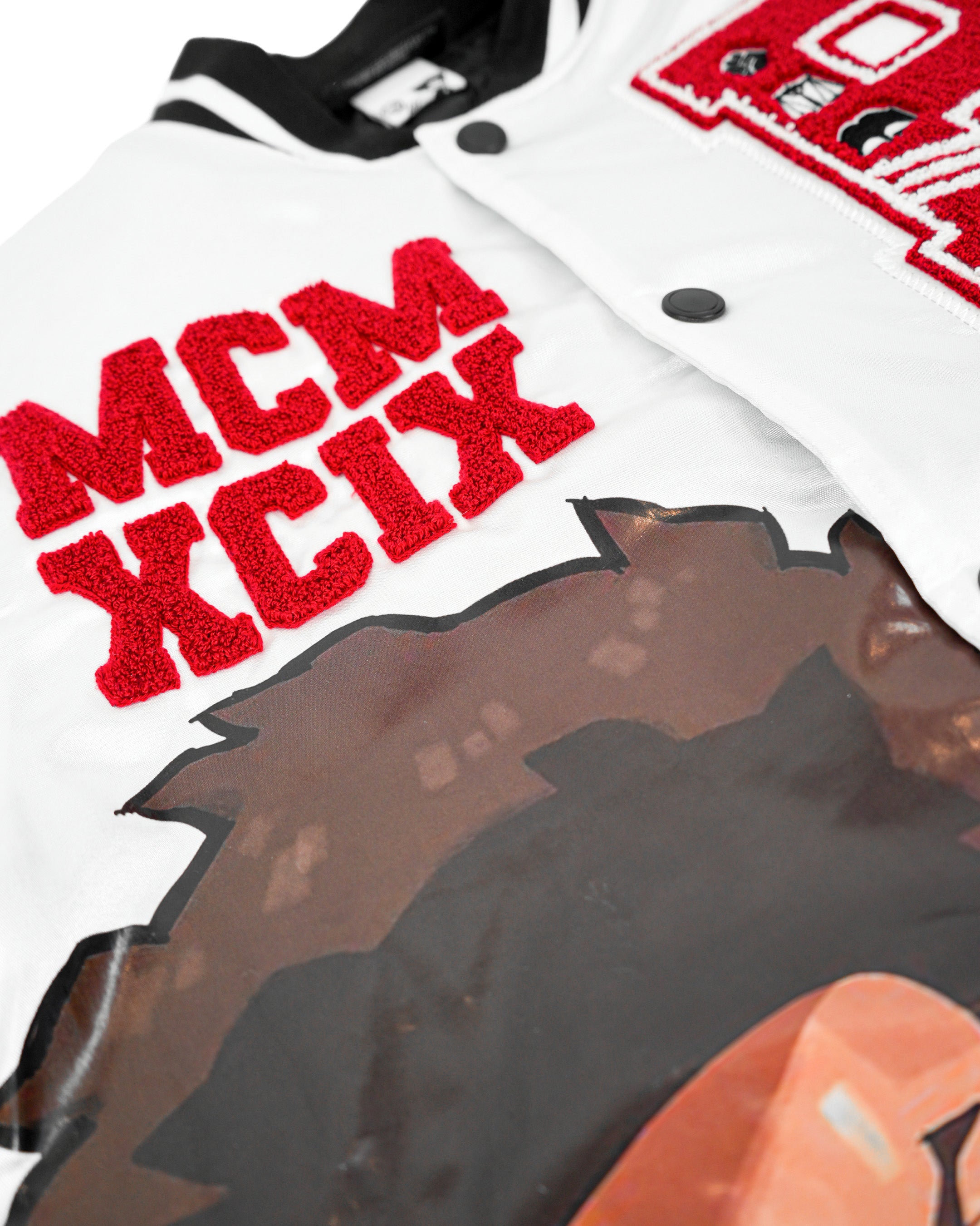 The Boondocks - Olympians White Varsity Satin Jacket