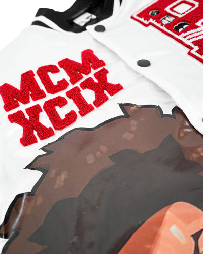 The Boondocks - Olympians White Varsity Satin Jacket