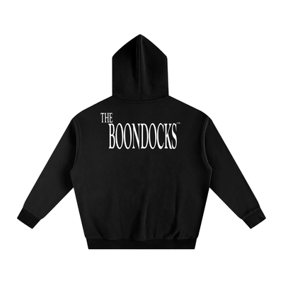 The Boondocks Huey On Watch Oversize Black Hoodie