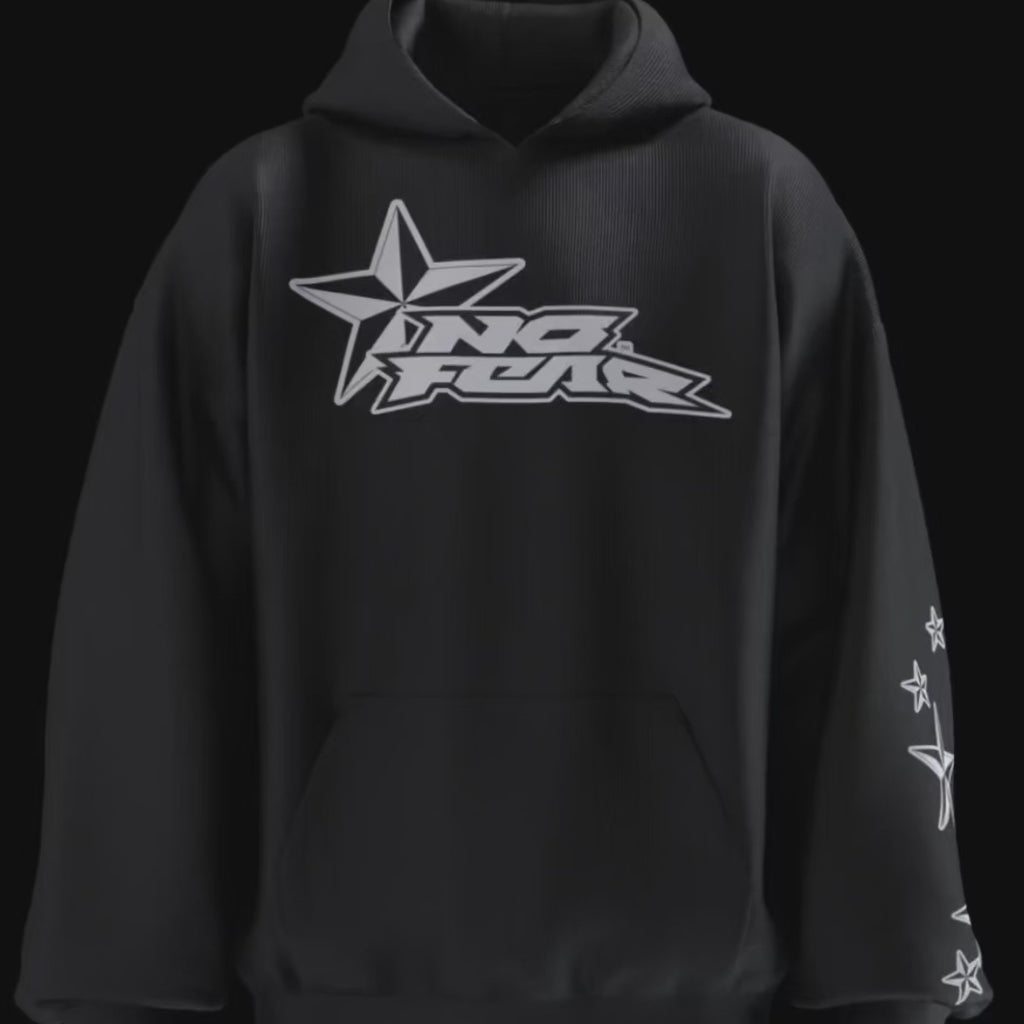 No Fear - Fearless Star Black Hoodie – de•Kryptic