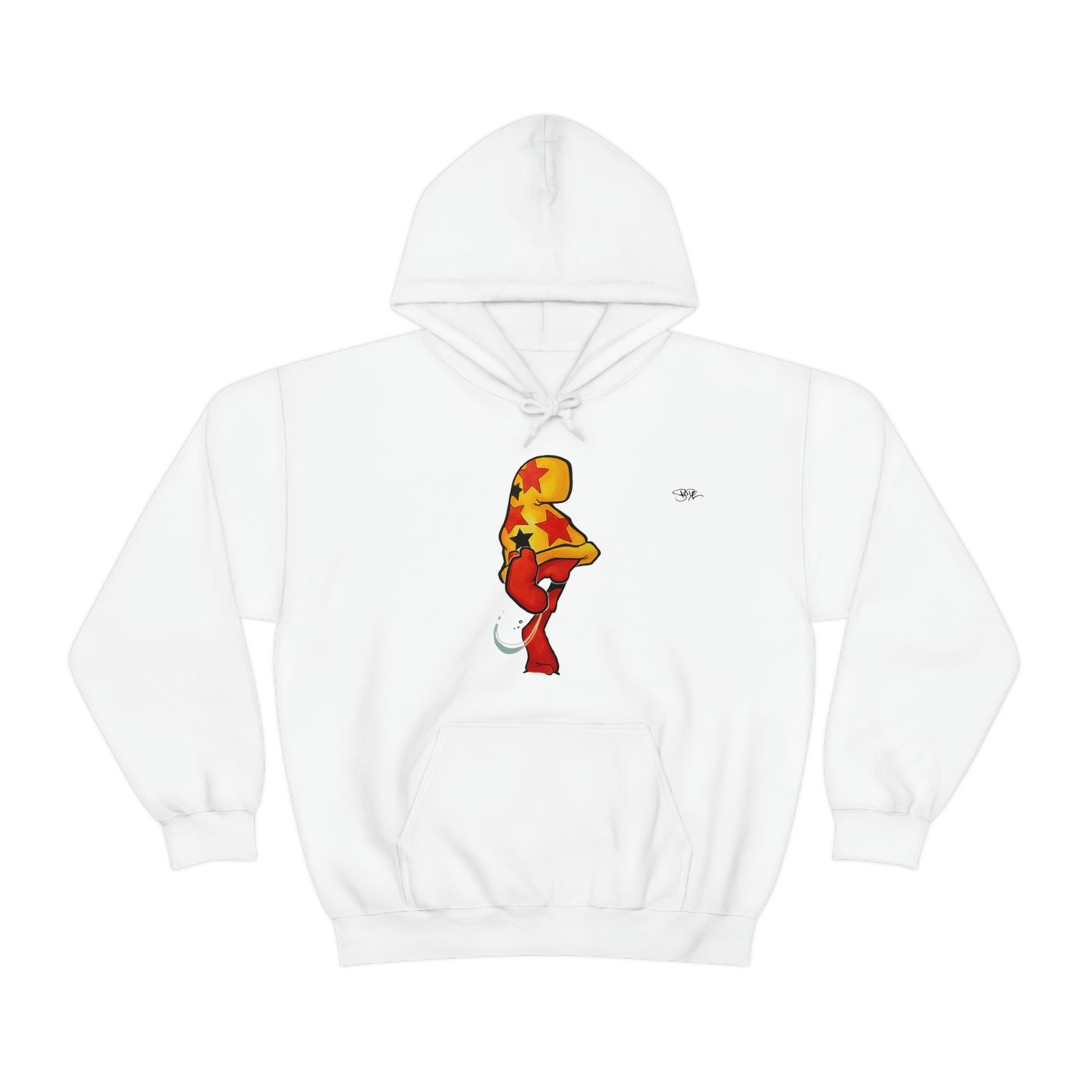 Bode Creed "Classic Cheech Drawing" Limited Edition 2-Sided Hoodie White
