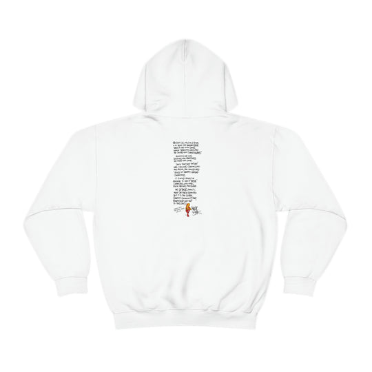 Bode Creed "Classic Cheech Drawing" Limited Edition 2-Sided Hoodie White